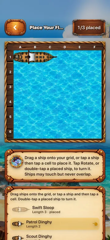 Placing ships on the grid